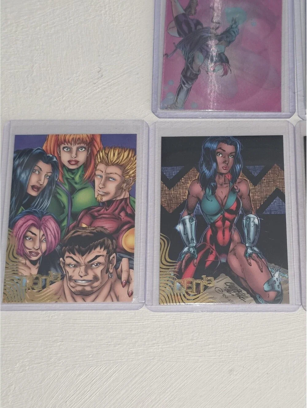 VTG Gen 13 Chromium Variant Covers & Freefall Lenticular SP Chase Card Lot